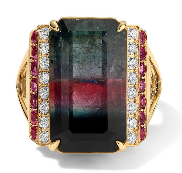 Eden Presley’s Bicolor Tourmaline and Spinel Ring